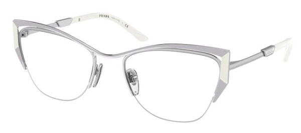  Prada PR-63YV Eyeglasses Women's Semi Rim Butterfly Shape 