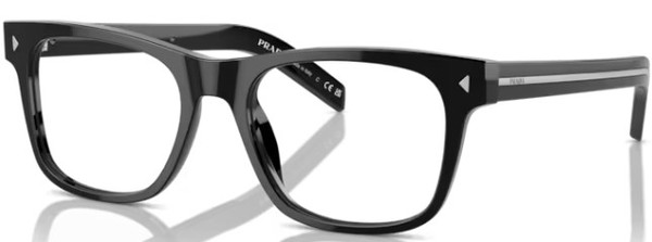 Prada PR A13V Eyeglasses Men's Full Rim Pillow Shape