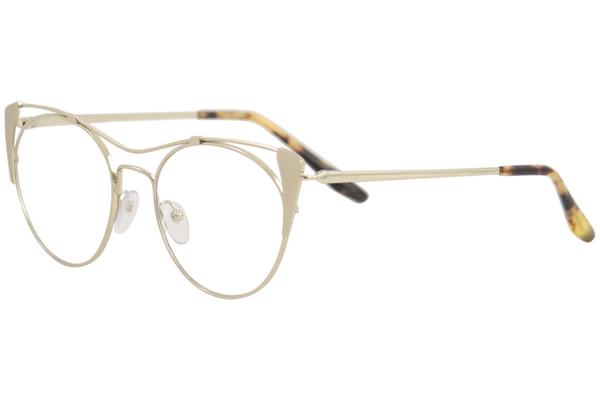 prada gold frame eyeglasses