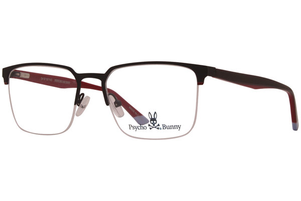  Psycho Bunny PB109 Eyeglasses Youth Boy's Semi Rim Rectangular Optical Frame 