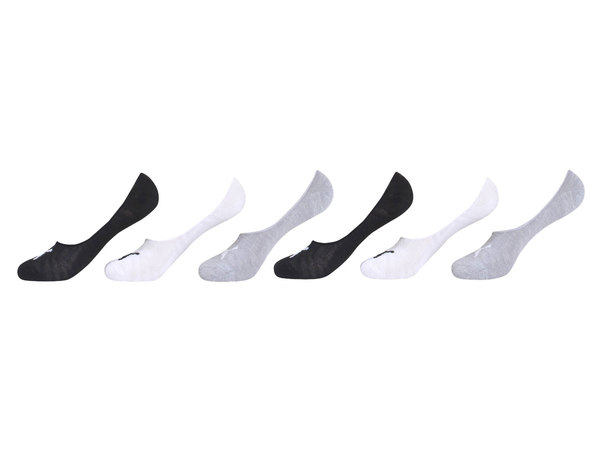 PUMA Women's 6 Pack No Show Liner Socks