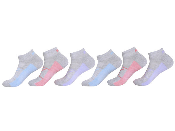  Puma Women's Socks 6-Pack Quarter Crew Sportstyle 