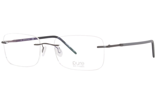 Pure Airlock Endless Eyeglasses Rimless Rectangle Shape