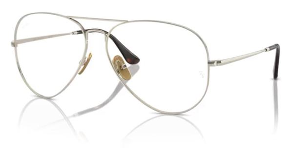  Ray Ban Aviator-Titanium RX8789 Eyeglasses Full Rim Pilot 