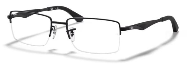 Ray Ban Tech LightRay Eyeglasses RB6285 RB/6285 RayBan Half Rim Optical Frame