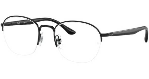  Ray Ban RX6487 Eyeglasses Semi Rim Square Shape 