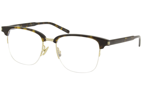  Saint Laurent Slim SL189 Eyeglasses Men's Half Rim Optical Frame 