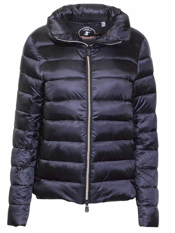  Save The Duck Iris Coat Women's Zip Front Quilted Jacket 