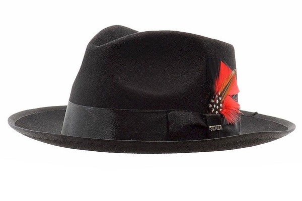  Scala Classico Men's New Yorker Wool Felt Fedora Hat 