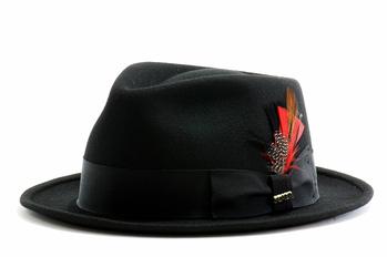  Scala Classico Soho Men's Wool Stingy Fedora Hat 