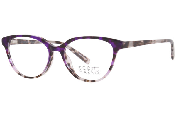  Scott Harris SH-686 Eyeglasses Women's Full Rim Oval Shape 