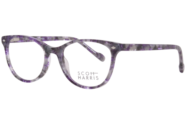  Scott Harris SH-808 Eyeglasses Women's Full Rim Round Shape 