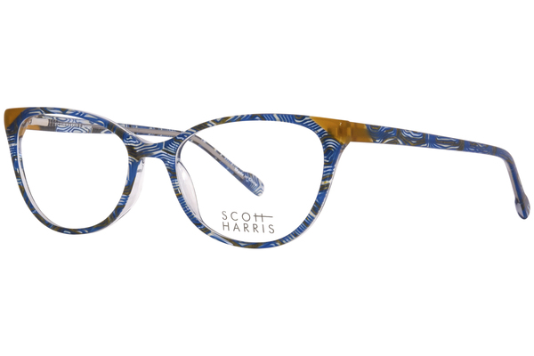  Scott Harris SH-834 Eyeglasses Women's Full Rim Cat Eye 