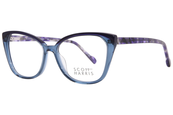  Scott Harris SH-846 Eyeglasses Women's Full Rim Cat Eye 