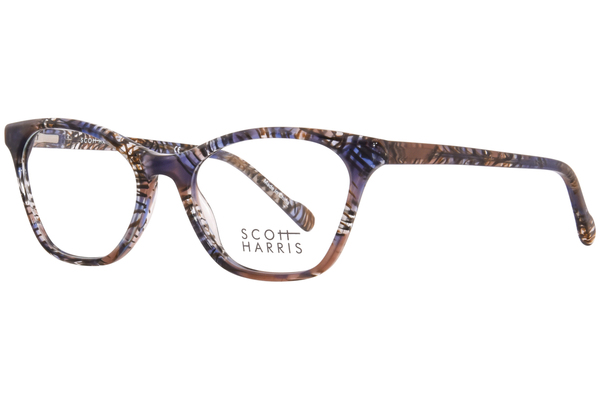  Scott Harris SH-848 Eyeglasses Women's Full Rim Cat Eye 