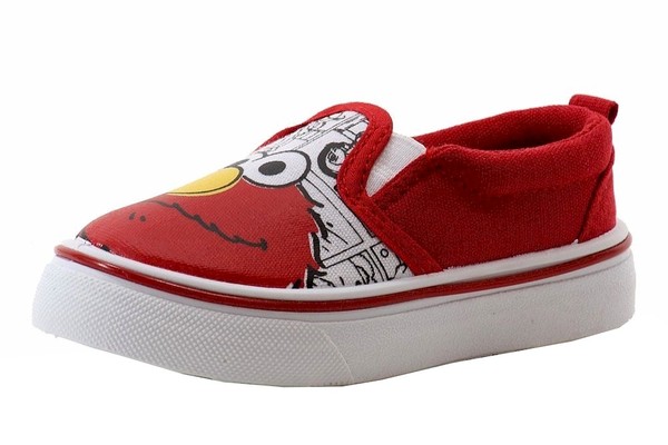  Sesame Street Toddler Elmo Slip On Canvas Sneakers Shoes 