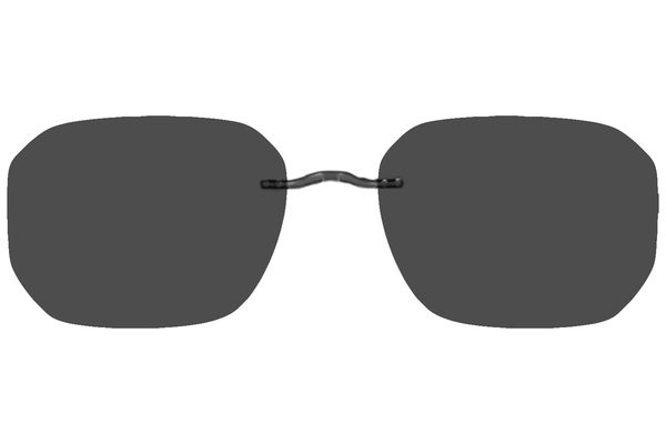  Silhouette Blend 5555-Bridge Style Clip-On Sunglasses 