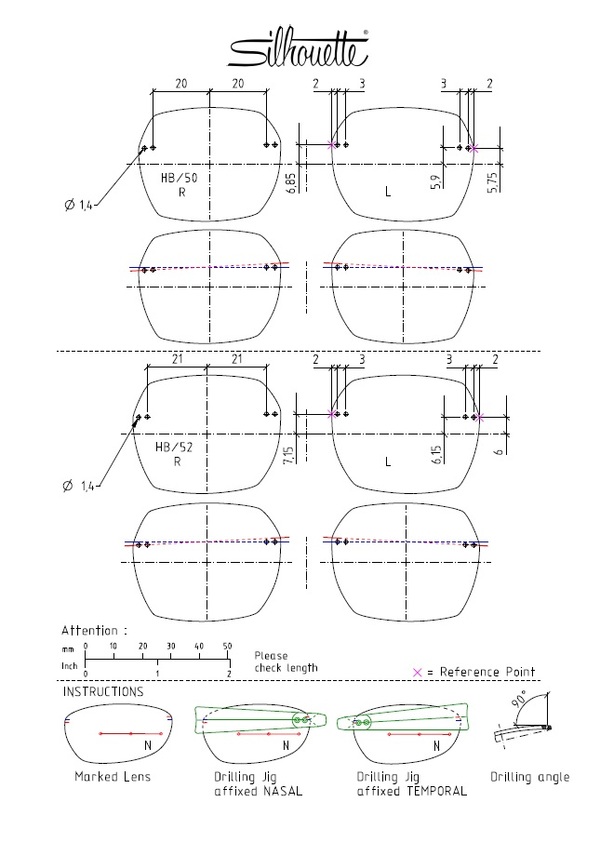  Silhouette Momentum 5076 Shape-HB Clip-On Sunglasses 