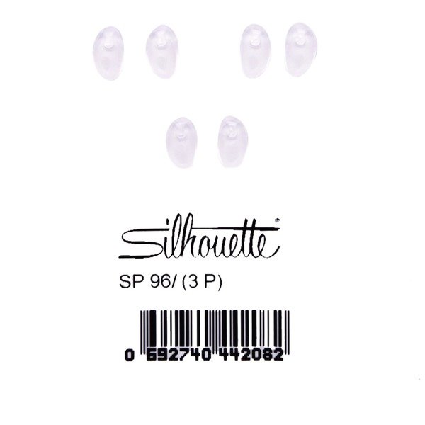 Silhouette Original OEM Nose Pads for Eyeglasses and Sunglasses Frames Set of 3