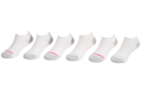  Skechers Girl's 6-Pairs 360-Degree Cushion Low-Cut Socks 