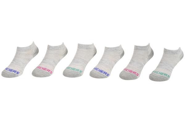  Skechers Girl's 6-Pairs Lightweight Low Cut Socks 