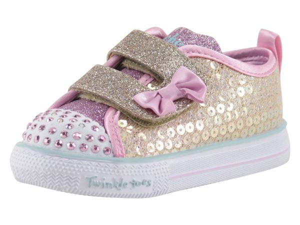  Skechers Toddler/Little Girl's Shuffle Lite Mini Mermaid Light Up Sneakers Shoes 