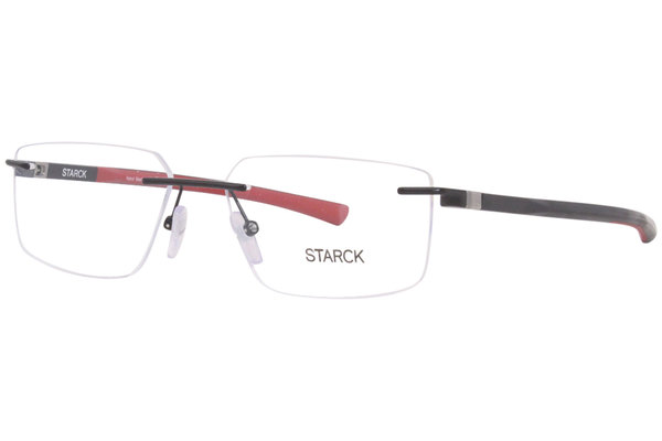 Starck SH2064 Eyeglasses Frame Men's Rimless Rectangular