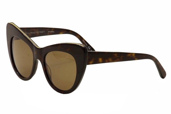 stella mccartney brown cat eye sunglasses