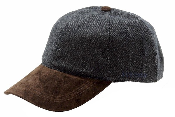  Stetson Men's Suede Peak Wool Adjustable Baseball Hat 