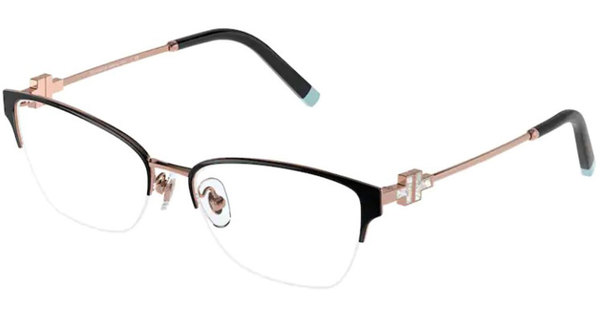 Tiffany & Co. TF1141 Eyeglasses Women's Semi Rim Cat Eye