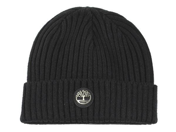  Timberland Men's Logo Plate Ribbed Watch Cap Beanie Hat 