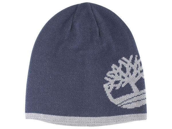  Timberland Men's Reversible Logo Knit Beanie Hat 