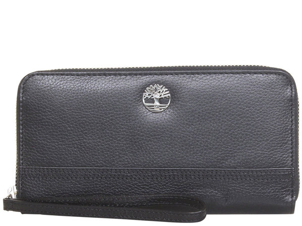  Timberland Women's Wallet Large Zip-Around Clutch Pebble Leather Wristlet 