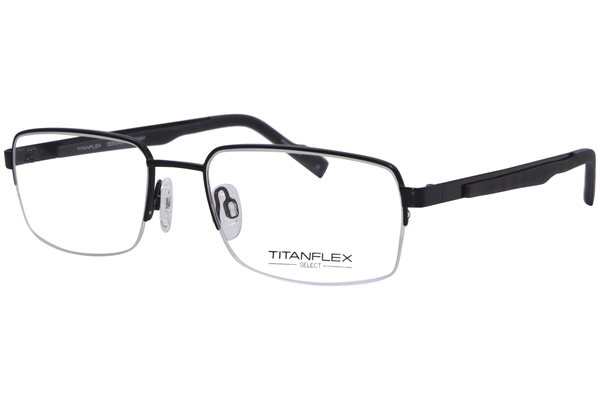 TitanFlex 827083 Eyeglasses Men's Semi Rim Rectangle Shape