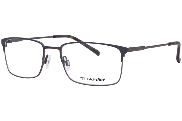  TitanFlex M1004 Eyeglasses Men's Full Rim Rectangle Shape 