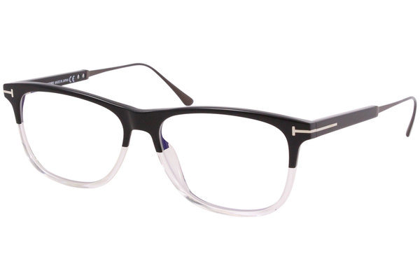  Tom Ford TF5589-B Eyeglasses Men's Full Rim Titanium Rectangular 