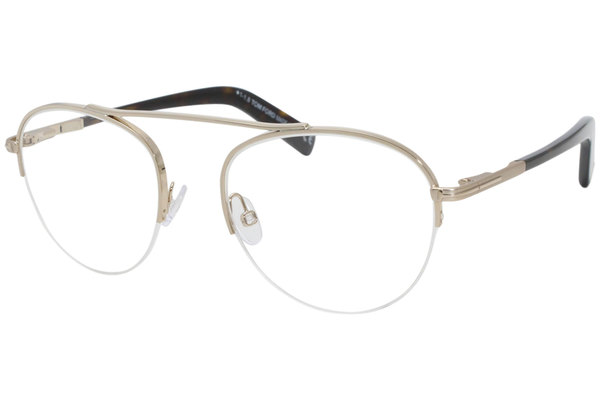 Tom Ford TF5451 Eyeglasses Men's Half Rim Oval Optical Frame