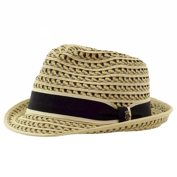  Tommy Bahama Men's Deluxe Paper Braid Fedora Hat 