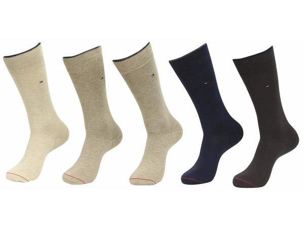  Tommy Hilfiger Men's 5-Pairs Solid Dress Socks 