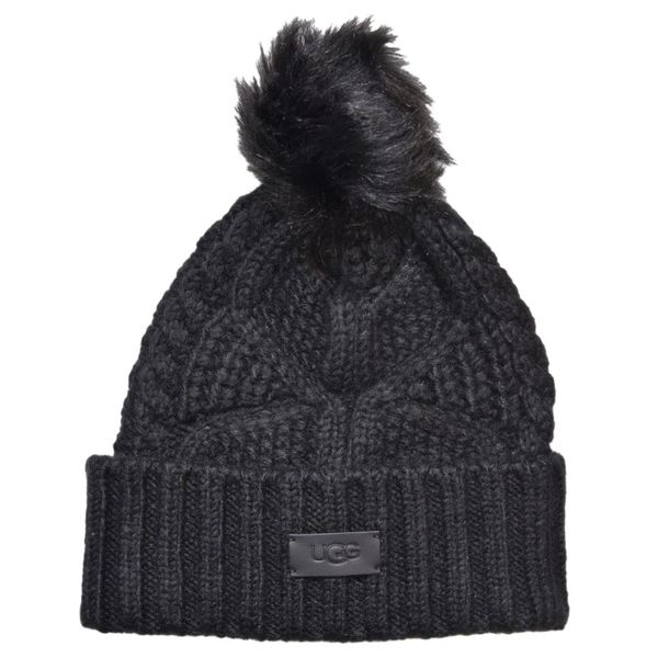  Ugg Women's Cable Oversized Winter Beanie Hat With Pom (One Size) 