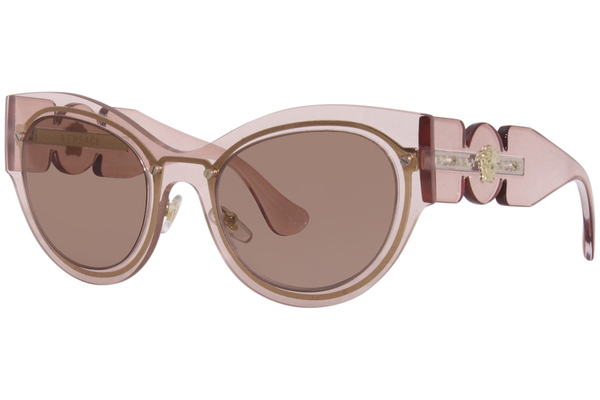 Versace Womens Cat Eye Sunglasses in Brown