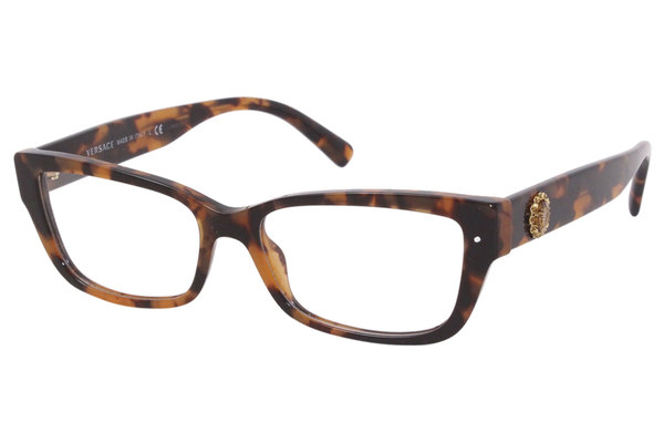  Versace 3284-B Eyeglasses Women's Full Rim Rectangular Optical Frame 