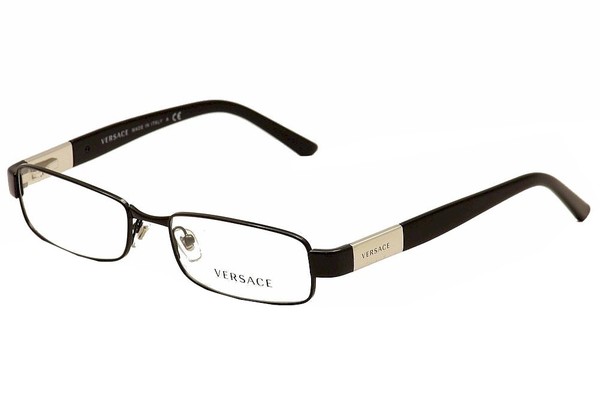  Versace Eyeglasses VE1121 VE/1121 1009 Black Full Rim Optical Frame 