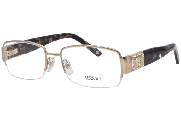 Versace Eyeglasses VE1175B Semi Rim Rectangle Shape