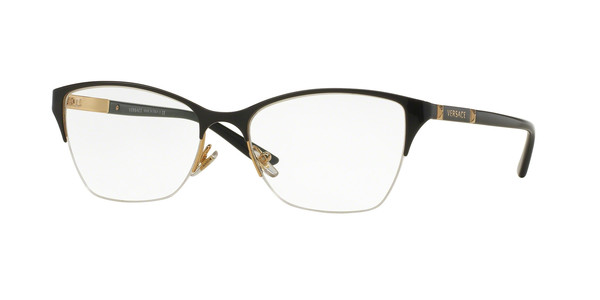 Versace VE1218 Eyeglasses Women's Semi Rim Cat Eye Optical Frame