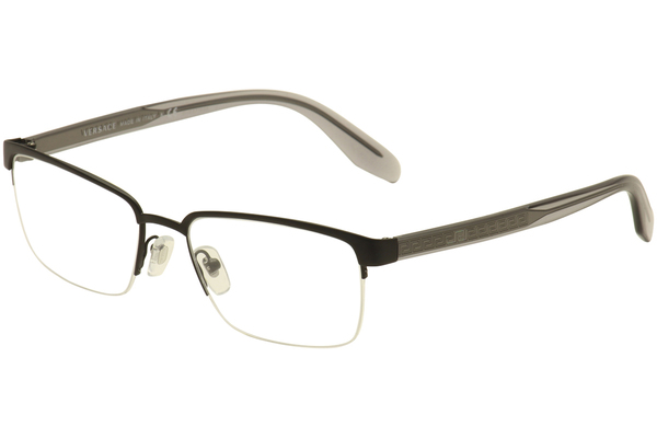  Versace Men's Eyeglasses VE1241 VE/1241 Half Rim Optical Frame 