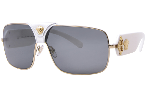 Versace Squared Baroque Men's VE2207 Medusa Logo Square Sunglasses