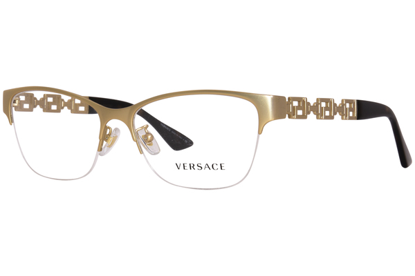  Versace VE1270 Eyeglasses Women's Semi Rim Optical Frame 