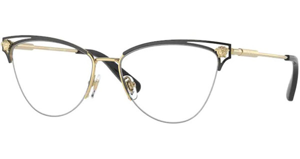 Versace VE1280 Eyeglasses Women's Semi Rim Cat Eye