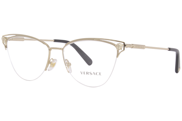  Versace VE1280 Eyeglasses Women's Semi Rim Cat Eye 